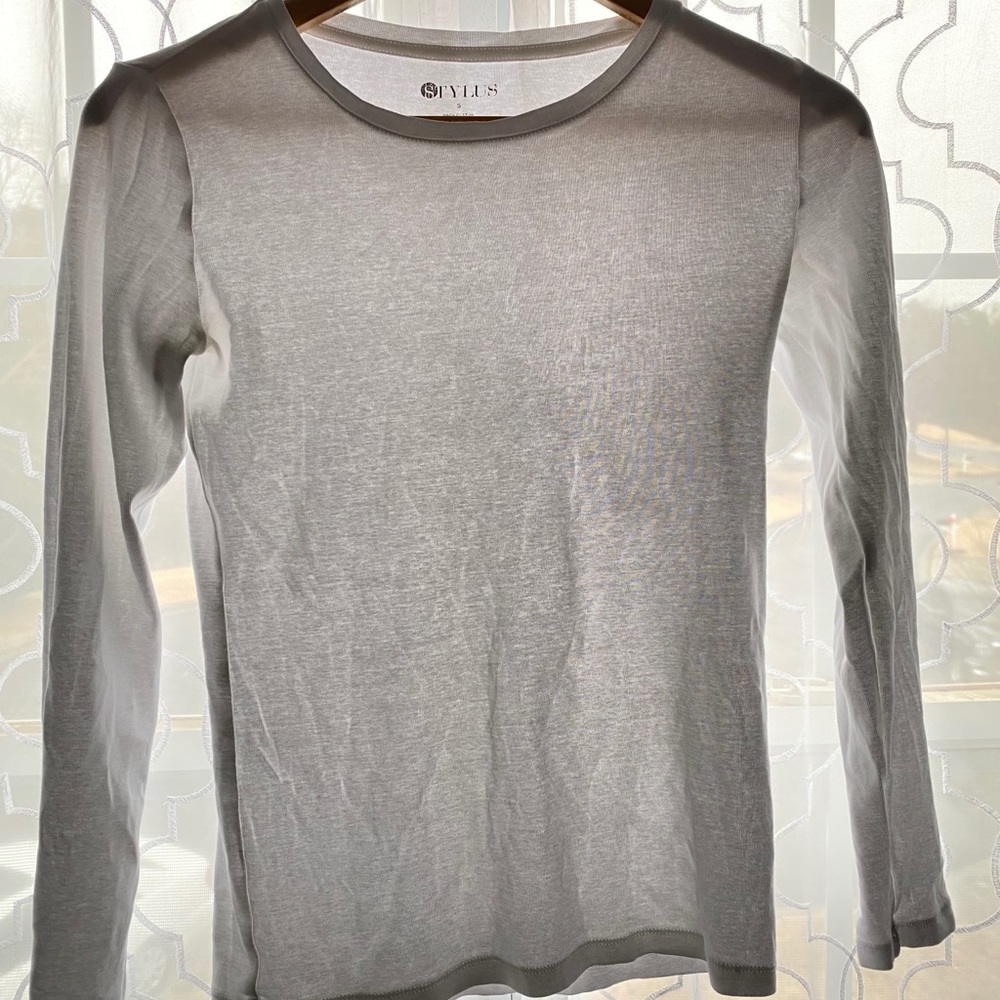 White Long Sleeve Tee